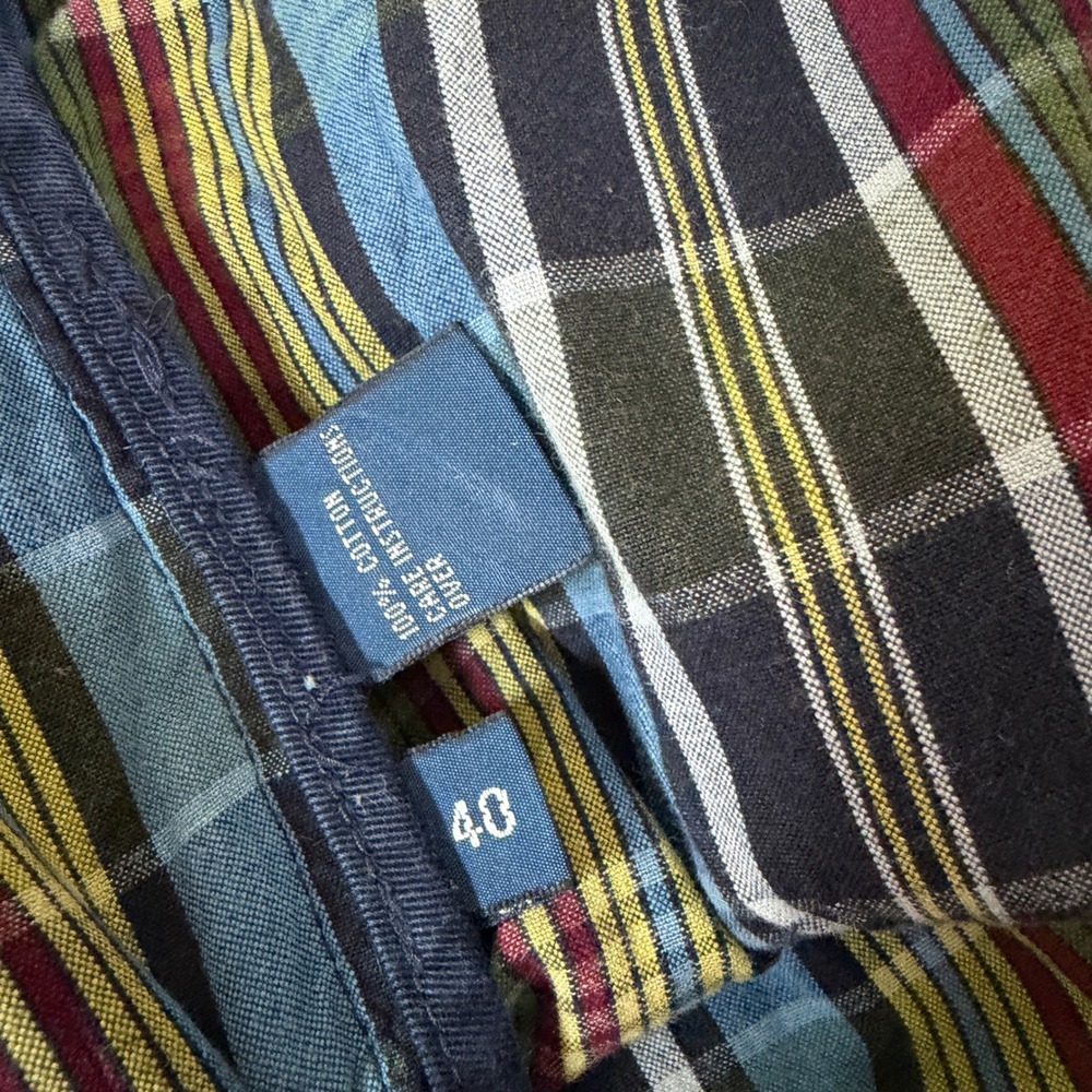 Polo Ralph Lauren 40 Madras Plaid Cargo Shorts Preppy Country Club‎ Golf Dadcore - Picture 6 of 11